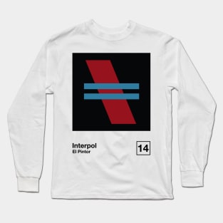 El Pintor / Minimalist Style Graphic Artowrk Design Long Sleeve T-Shirt